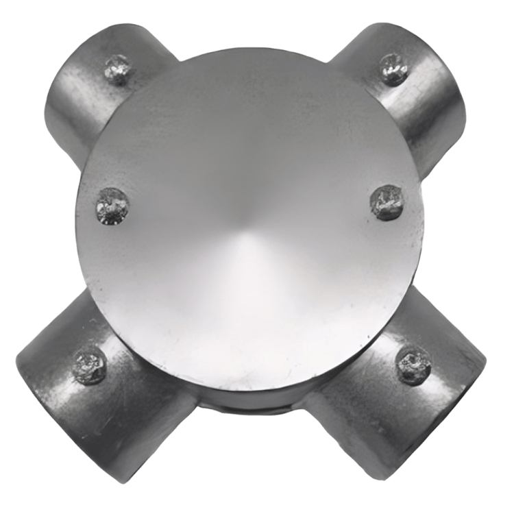 SS316 4-Way Circular Junction Boxes