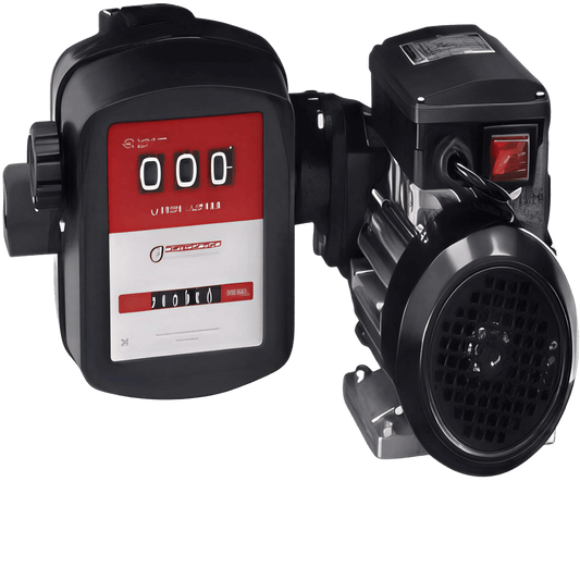S-50 IRON 230V AC PUMP c/w MECHANICAL METER + UNIVERSAL SUPPORT