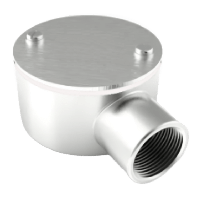 SS316 Circular Junction Boxes (1 Entry / 1 Way End Box)