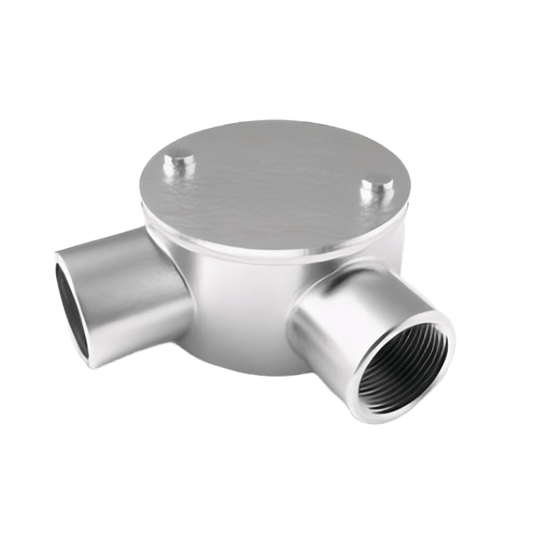 SS316 2-Way 90° Circular Junction Boxes
