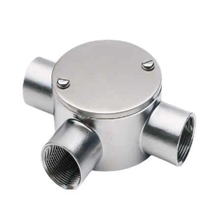 SS316 3-Way Junction Boxes (Circular & Tee Box Options)